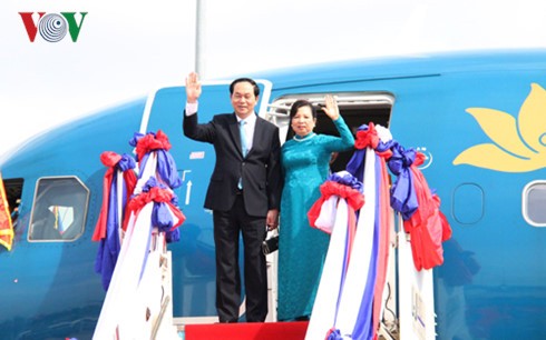 La visite de Tran Dai Quang intensifiera la coopération Vietnam-Cambodge  - ảnh 1